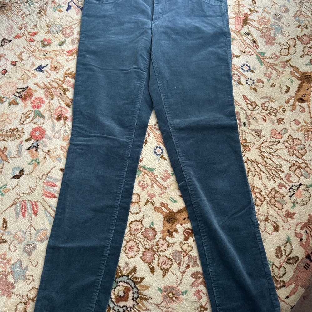 LOFT Women's Dark Blue Straight Leg Cords